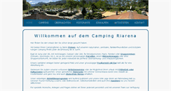 Desktop Screenshot of camping-riarena.ch